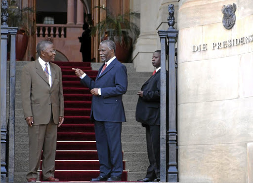 BIlly Modise with former president Thabo Mbeki