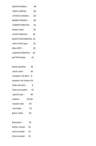 Shudh Bhojanalya menu 2