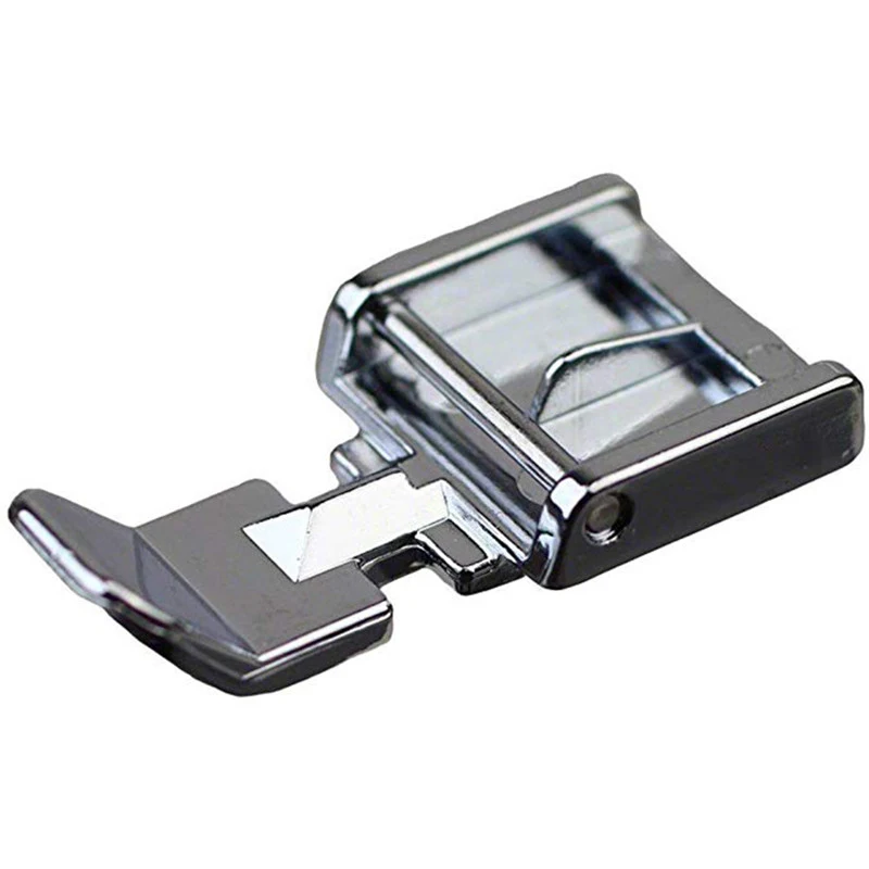 Pied de biche pour fermeture éclair supérieure simple face pour machines à coudre domestiques