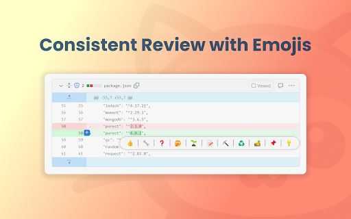 Emoji reactions for GitHub