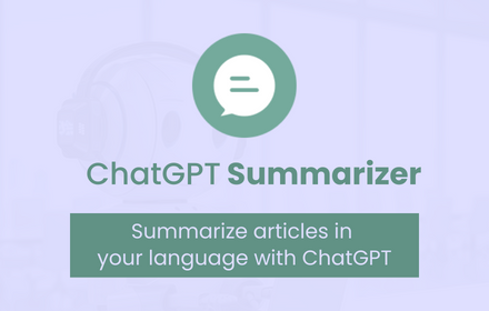 ChatGPT Summarizer small promo image