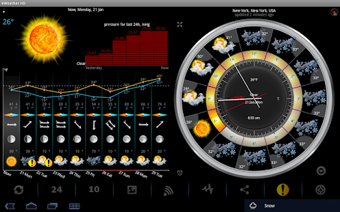 Download eWeather HD, Radar HD, Alerts apk