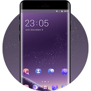 Space theme  galaxy s8 purple pattern  Icon