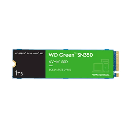 Ổ cứng gắn trong WD GREEN SSD 1TB SN350 NVMe M.2-2280 PCIe Gen3x4 (màu xanh Green) (WDS100T3G0C)