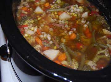 French Dip Barley Soup