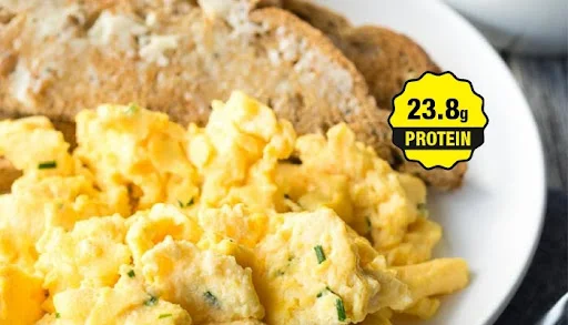 Scrambled Eggs and Breads - High Protein