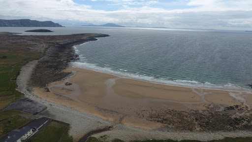 Dooagh beach is seen after a storm returned sand to it, 30 years after another storm had stripped all the sand off the beach, on Achill island, County Mayo, Ireland, May 5, 2017. Picture taken May 5, 2017 Sean Molloy/Achill Tourism Via Reuters