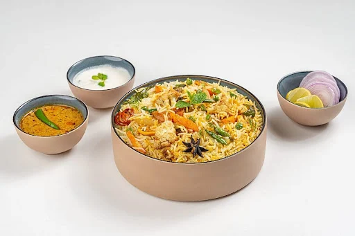 Hyderabadi Zafrani Veg Dum Biryani [Full, Serve 2]