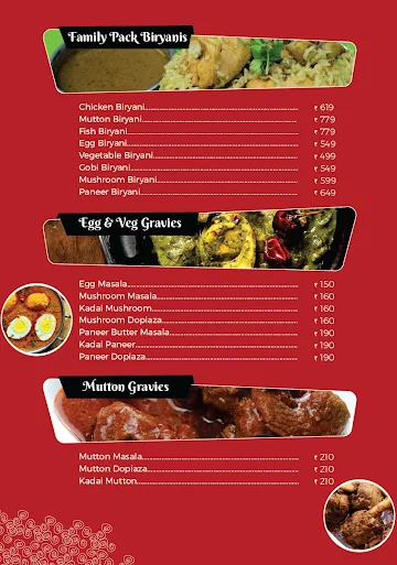 Biryani Mane menu 