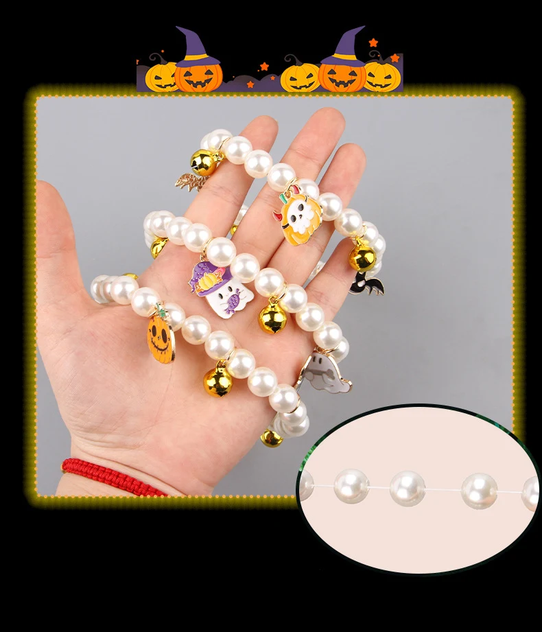 Title 2, 3 collares de perlas para mascotas Decoración d...