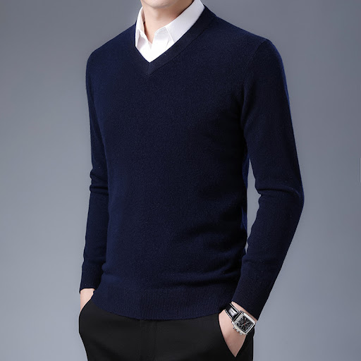 Title 3, Mens pullover long sleeve knit bottoming shirt...