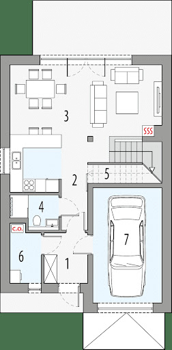 Milan 2 - Rzut parteru