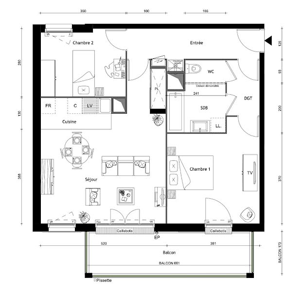 Vente appartement 3 pièces 69.29 m² à La Ferté-Gaucher (77320), 218 000 €