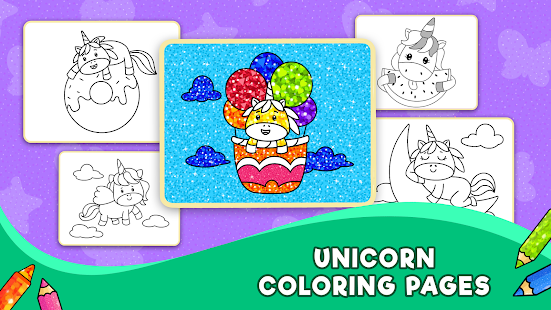 Download Unicorn Glitter Coloring Book: Coloring Unicorn🦄 - Apps on ...