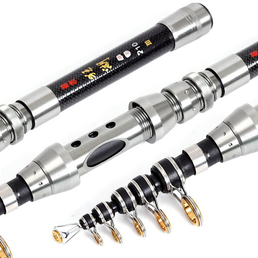 Title 4, Carbon Ultra-short Mini Sea Fishing Rod Throwin...