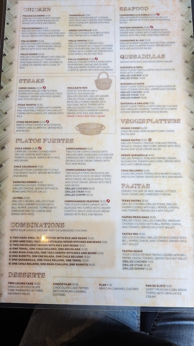 El Agave Mexican Restaurant gluten-free menu