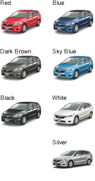 Colors Range of Honda Stream