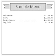 Zam Zam Sweets & Bakery menu 1