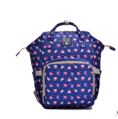 Bolsa mochila multifuncional para bebês estilo mamãe, com compartimentos espaçosos, à prova d'água e ideal para passeios.