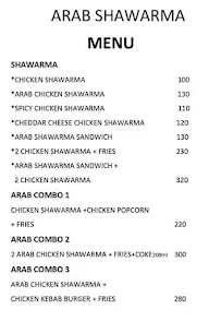 ARAB SHAWARMA menu 2