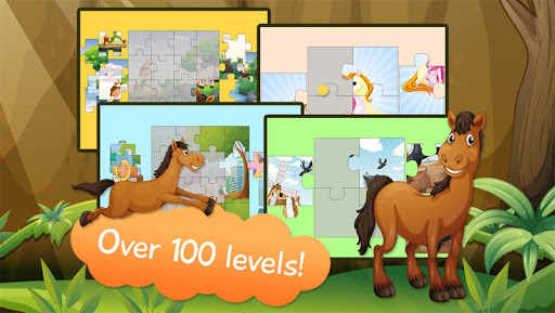 Kids Jigsaw Puzzle Horses Free