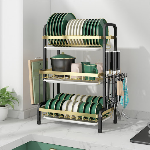 Title 2, Household Bowl Rack, Chopsticks Container, Cupb...