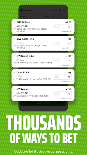 Screenshot DraftKings Sportsbook & Casino