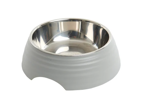 BUSTER Frosted Ripple Bowl, Matte Grey, L