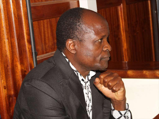 Migori Governor Okoth Obado in a Milimani court on October 8, 2018