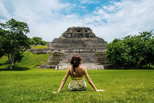 Xunantunich is an Ancient Maya archaeological site in western Belize, about 80 miles west of Belize City, in the Cayo District.