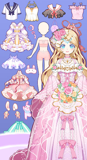 Screenshot Anime Princess Dress Up Game