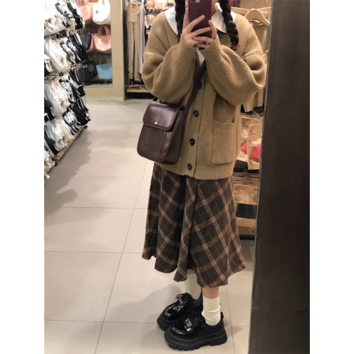 Title 6, Womens Fashion Simple Woolen Skirt