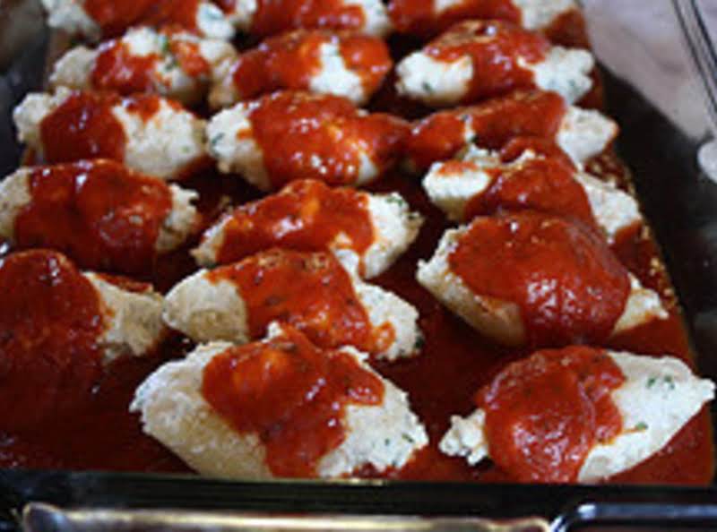 Three Cheese Stuffed Shells (meatless)