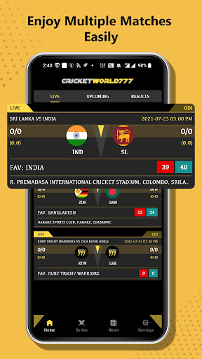 Screenshot Cricket World 777 - Live Line