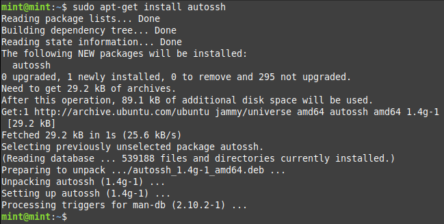 How to Install AutoSSH on Linux Mint 21