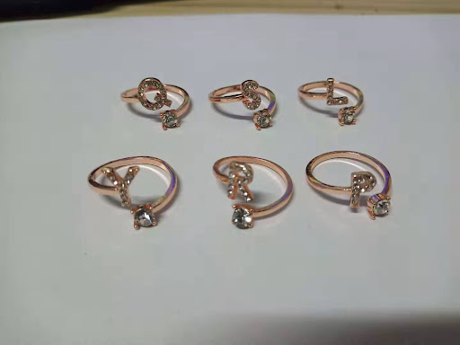 Title 3, Letters Ring Chic Womens Fashion Adjustable Pe...