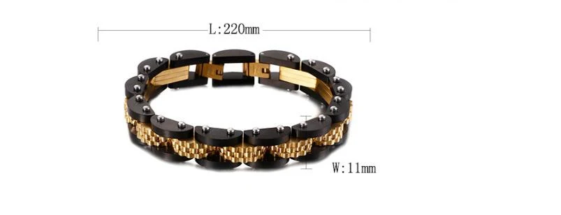 Title 1, Pulseira masculina de aço inoxidável estilo rua...