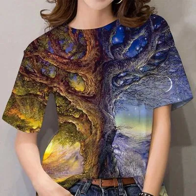 Heren Casual T-shirt met 3D-print, Korte Mouw, Comfortabel en Modieus, Ideaal voor Dagelijks Gebruik en Zomerse Outfits, Perfecte Pasvorm.
