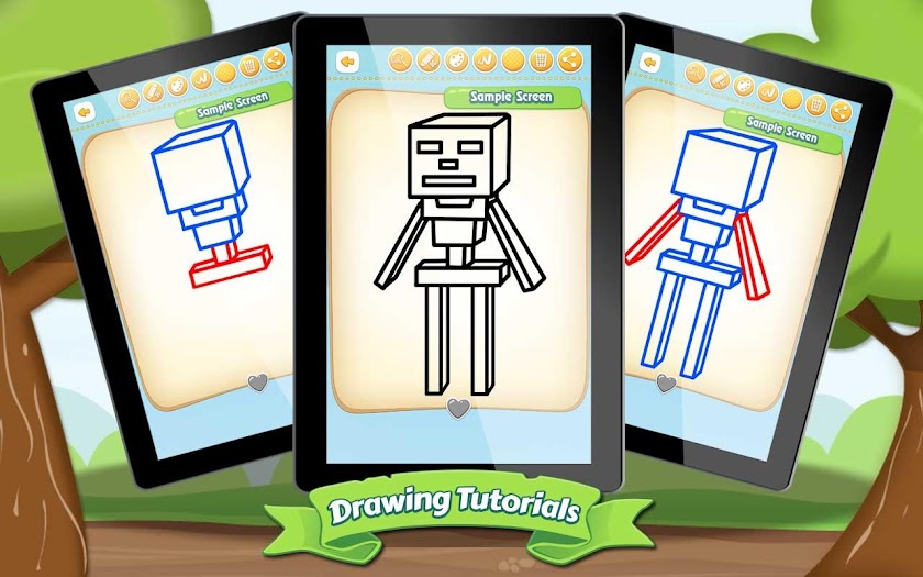 How to Draw Minecraft Screen 2