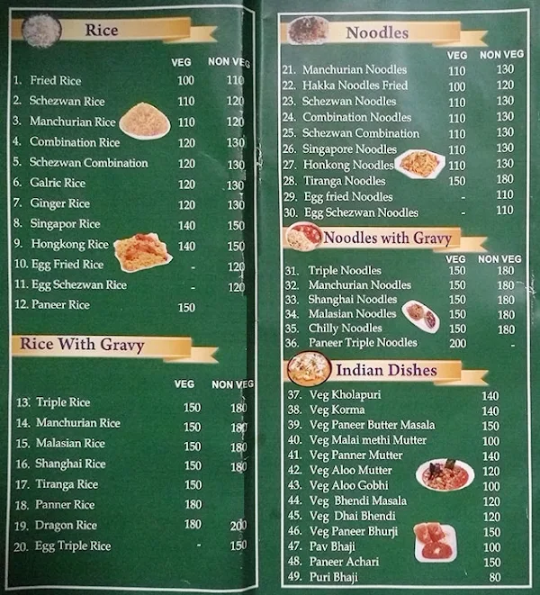 MAHARAJ Food Corner menu 