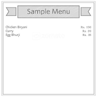 Sri Annapurna Curries menu 1