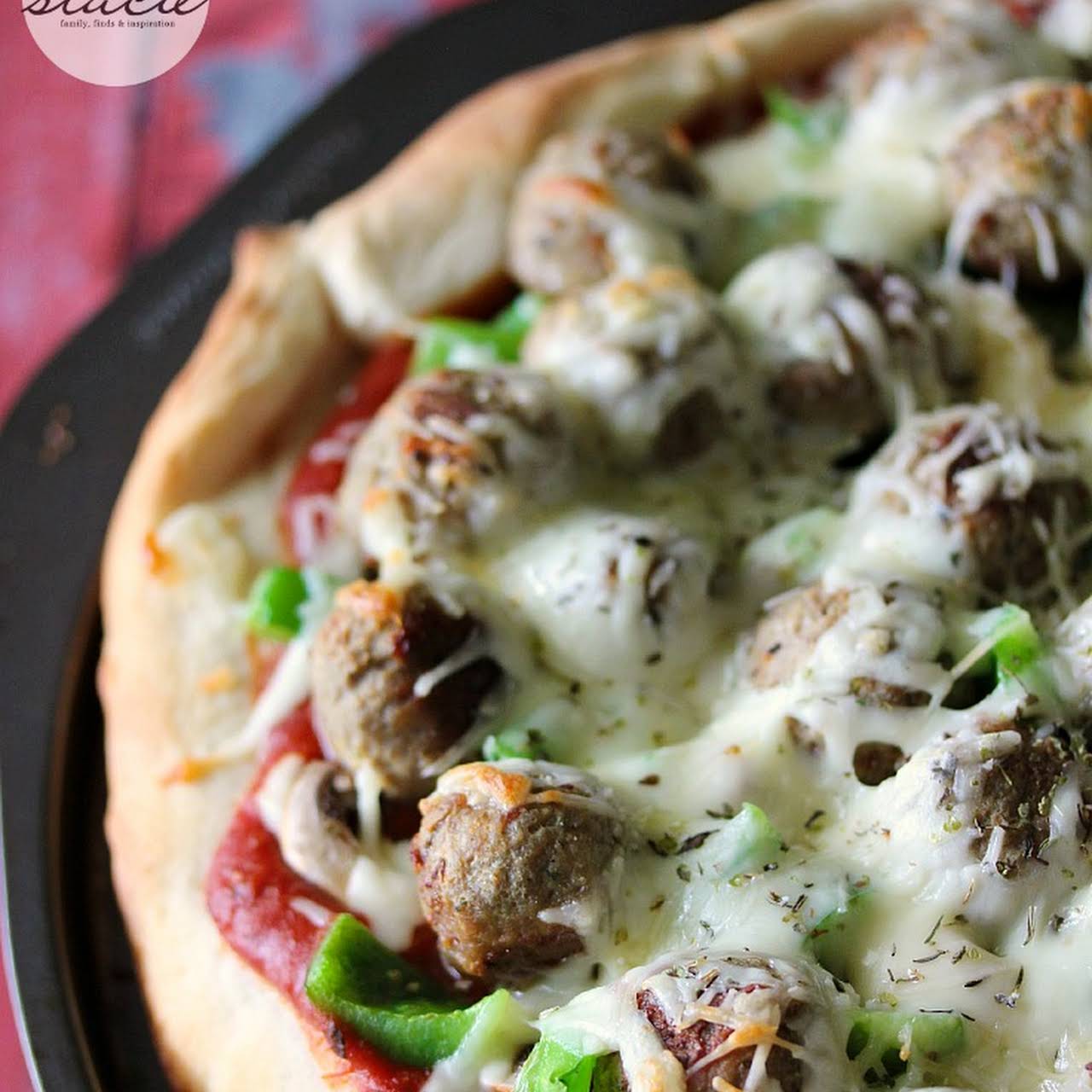 Italian Meatball Pizza