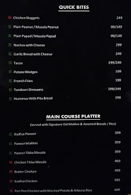 Zest Bar and Lounge menu 2