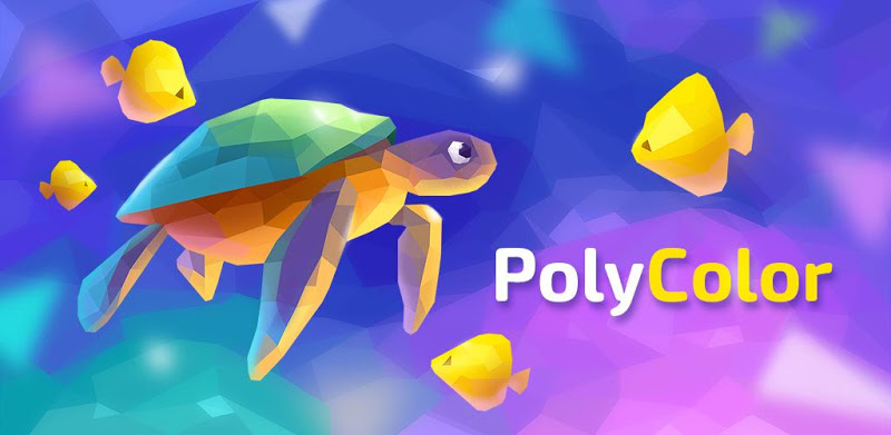 Low Poly 3d color puzzle. Art games. Brain Teasers