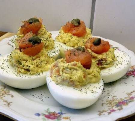 Smoked Salmon Deviled Eggs image