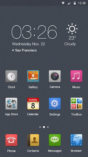 Grainy Gray Hola Theme