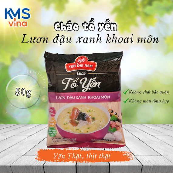 Cháo Tổ Yến Lươn Đậu Xanh Khoai Môn 50G