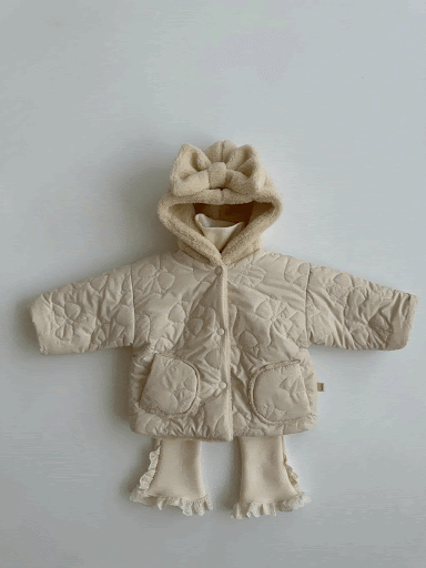 Title 14, Girls Cashmere Thickened Hooded Cotton Coat Ja...