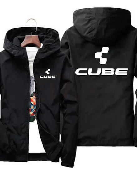 CUBE Waterproof Wind Breaker Coat Zipper Hoodie Jacket Co... - 3