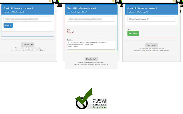 ipty.de/av - Virus/Malware Link/File Checker chrome extension
